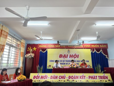 ĐẠI HỘI CÔNG ĐOÀN CƠ SỞ TRƯỜNG TIỂU HỌC MINH TÂN NHIỆM KỲ 2023 - 2028